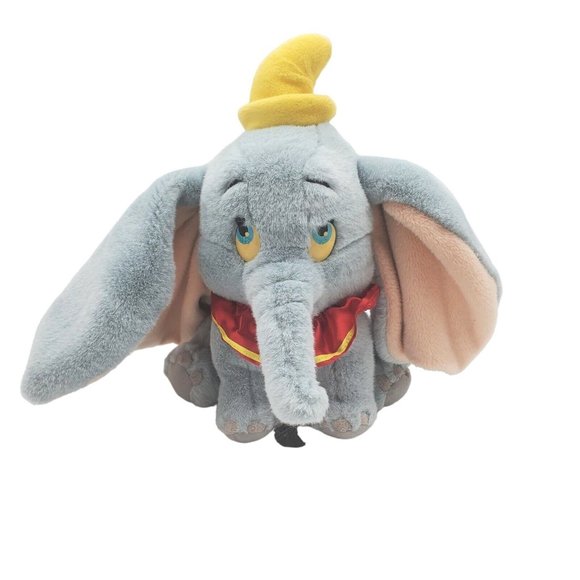 Vintage Disney Parks Original Dumbo Plush Disney World 90's Stuffed with Feather